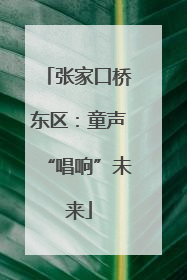 张家口桥东区：童声“唱响”未来
