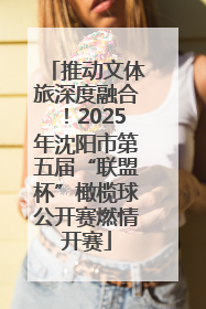 推动文体旅深度融合！2025年沈阳市第五届“联盟杯”橄榄球公开赛燃情开赛