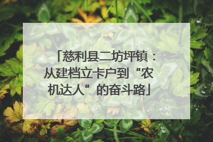 慈利县二坊坪镇：从建档立卡户到“农机达人”的奋斗路