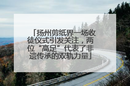 扬州剪纸界一场收徒仪式引发关注，两位“高足”代表了非遗传承的双轨力量