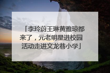 李玲蔚王琳黄雅琼都来了，元老明星进校园活动走进文龙巷小学