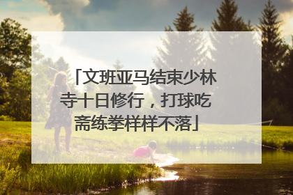 文班亚马结束少林寺十日修行，打球吃斋练拳样样不落