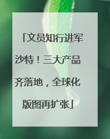 文员知行进军沙特！三大产品齐落地，全球化版图再扩张