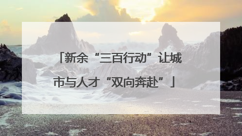 新余“三百行动”让城市与人才“双向奔赴”