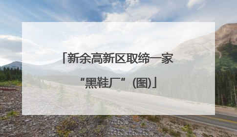 新余高新区取缔一家“黑鞋厂”(图)