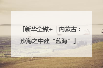 新华全媒+｜内蒙古：沙海之中建“蓝海”