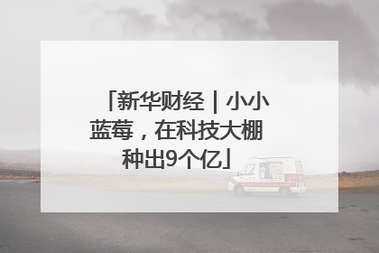 新华财经｜小小蓝莓，在科技大棚种出9个亿
