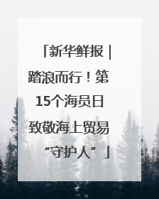 新华鲜报｜踏浪而行！第15个海员日致敬海上贸易“守护人”