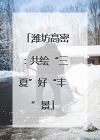 潍坊高密：共绘“三夏”好“丰”景