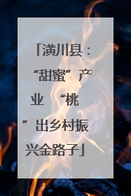 潢川县：“甜蜜”产业  “桃”出乡村振兴金路子