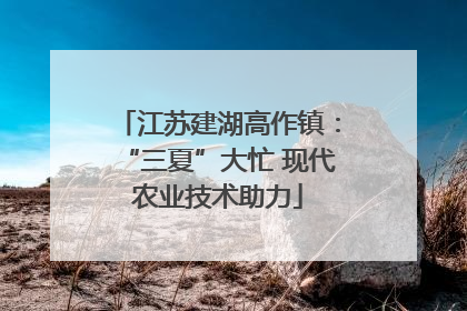 江苏建湖高作镇：“三夏”大忙 现代农业技术助力