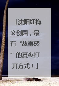 沈阳红梅文创园，最有“故事感”的夏夜打开方式！