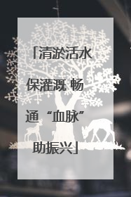 清淤活水保灌溉 畅通“血脉”助振兴