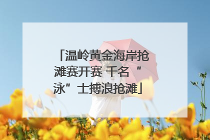 温岭黄金海岸抢滩赛开赛 千名“泳”士搏浪抢滩