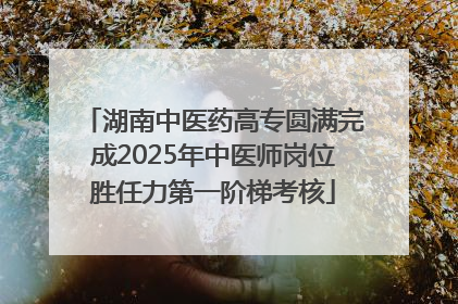 湖南中医药高专圆满完成2025年中医师岗位胜任力第一阶梯考核