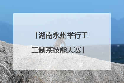 湖南永州举行手工制茶技能大赛