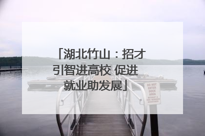 湖北竹山：招才引智进高校 促进就业助发展