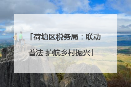荷塘区税务局：联动普法 护航乡村振兴