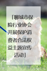 聊城市保险行业协会开展保护消费者合法权益主题宣传活动