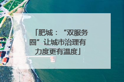 肥城：“双服务圈”让城市治理有力度更有温度