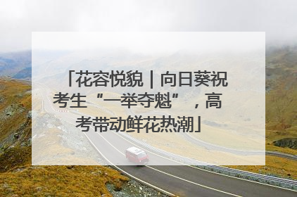 花容悦貌｜向日葵祝考生“一举夺魁”，高考带动鲜花热潮