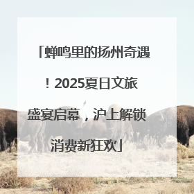 蝉鸣里的扬州奇遇！2025夏日文旅盛宴启幕，沪上解锁消费新狂欢