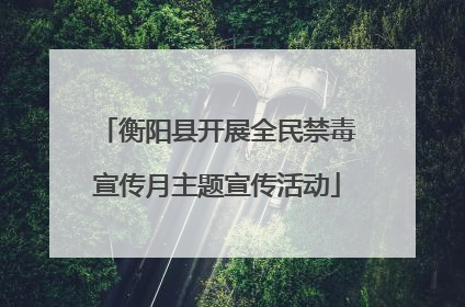 衡阳县开展全民禁毒宣传月主题宣传活动
