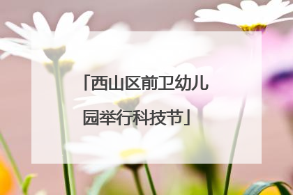 西山区前卫幼儿园举行科技节