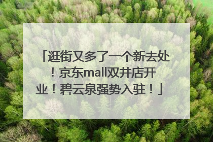 逛街又多了一个新去处！京东mall双井店开业！碧云泉强势入驻！