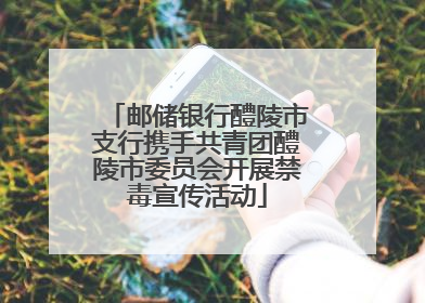 邮储银行醴陵市支行携手共青团醴陵市委员会开展禁毒宣传活动
