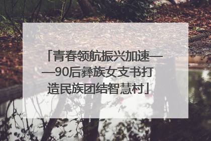 青春领航振兴加速——90后彝族女支书打造民族团结智慧村