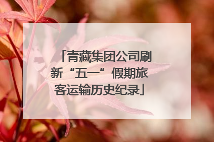 青藏集团公司刷新“五一”假期旅客运输历史纪录