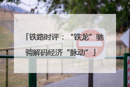 铁路时评：“铁龙”驰骋解码经济“脉动”