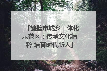 鹤壁市城乡一体化示范区：传承文化精粹 培育时代新人