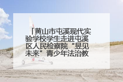 黄山市屯溪现代实验学校学生走进屯溪区人民检察院“昱见未来”青少年法治教育宣传基地
