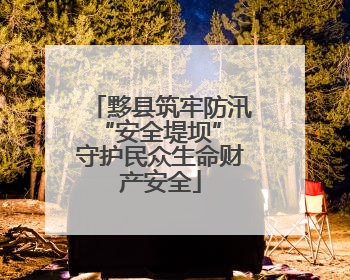 黟县筑牢防汛“安全堤坝” 守护民众生命财产安全