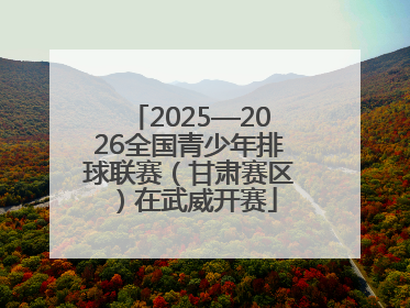 2025—2026全国青少年排球联赛（甘肃赛区）在武威开赛