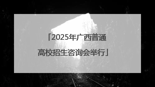 2025年广西普通高校招生咨询会举行