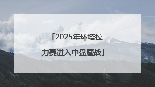 2025年环塔拉力赛进入中盘鏖战