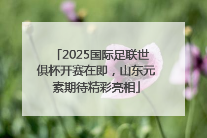 2025国际足联世俱杯开赛在即，山东元素期待精彩亮相