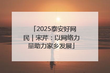 2025泰安好网民｜宋芹：以网络力量助力家乡发展