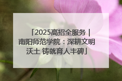 2025高招全服务｜南阳师范学院：深耕文明沃土 铸就育人丰碑