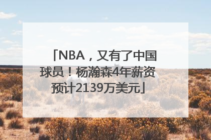 NBA，又有了中国球员！杨瀚森4年薪资预计2139万美元